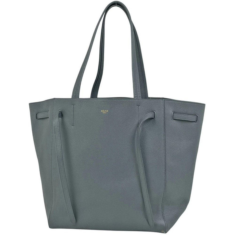 Celine Cabas Phantom Tote Bag Leather Gray